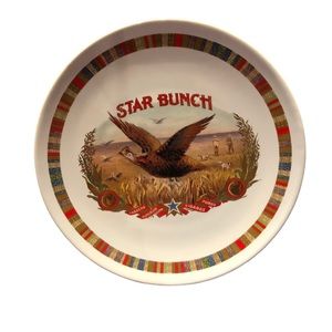 Pottery Barn Fireside Club Pheasant Birddog 8.5” Salad Lunch Plate Hunting Star